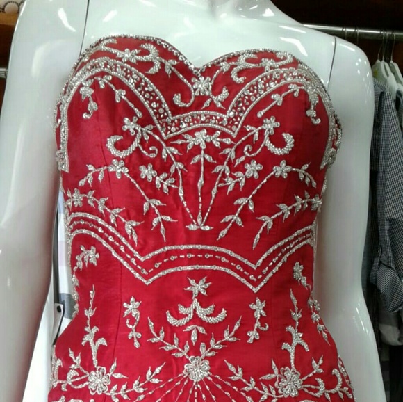 Couture Prom dress, evening dress, henna dress - Picture 2 of 3